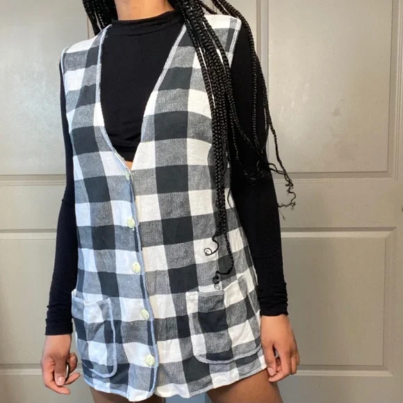 🍂Unisex Checked Vest - Picture 4 of 4